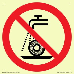 Prohibition: Do not use for wet grinding